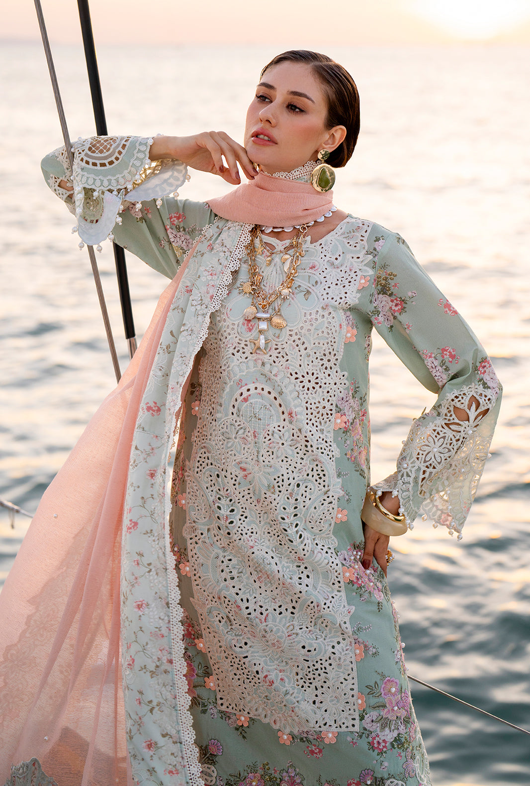 AJR Couture | Evara Luxury Lawn | Fyna - by Libasekhas UK - Registered Vendor of : AJR Couture - 100% Original Designer Dress