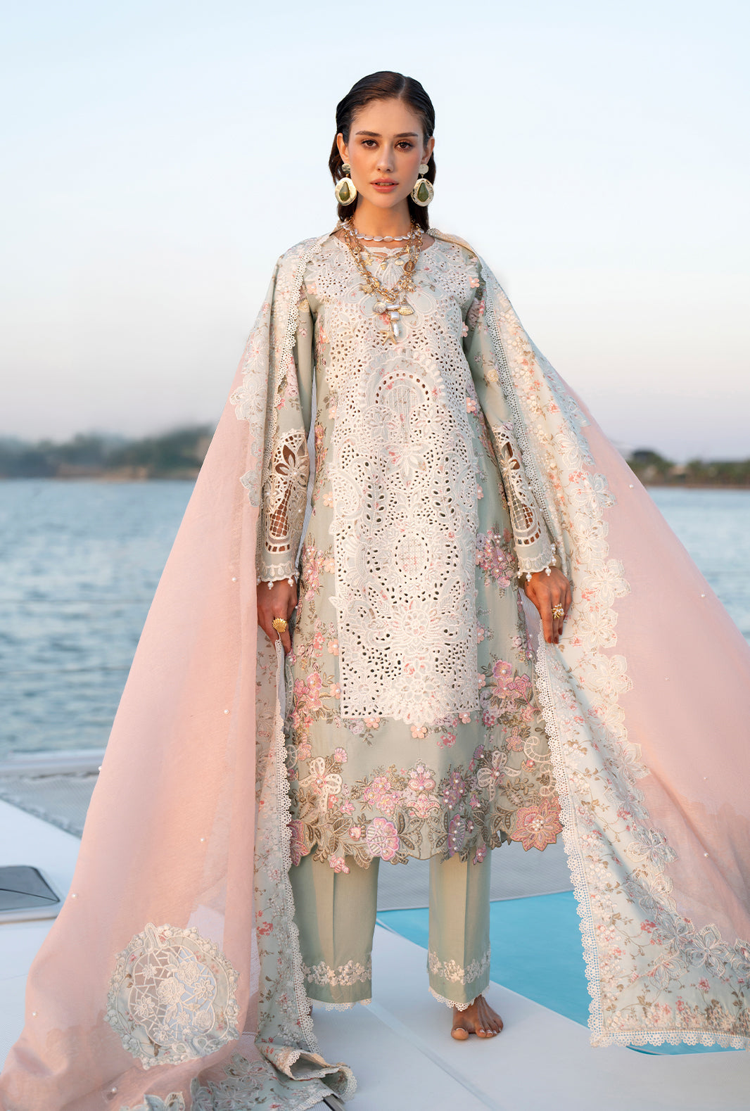 AJR Couture | Evara Luxury Lawn | Fyna - by Libasekhas UK - Registered Vendor of : AJR Couture - 100% Original Designer Dress