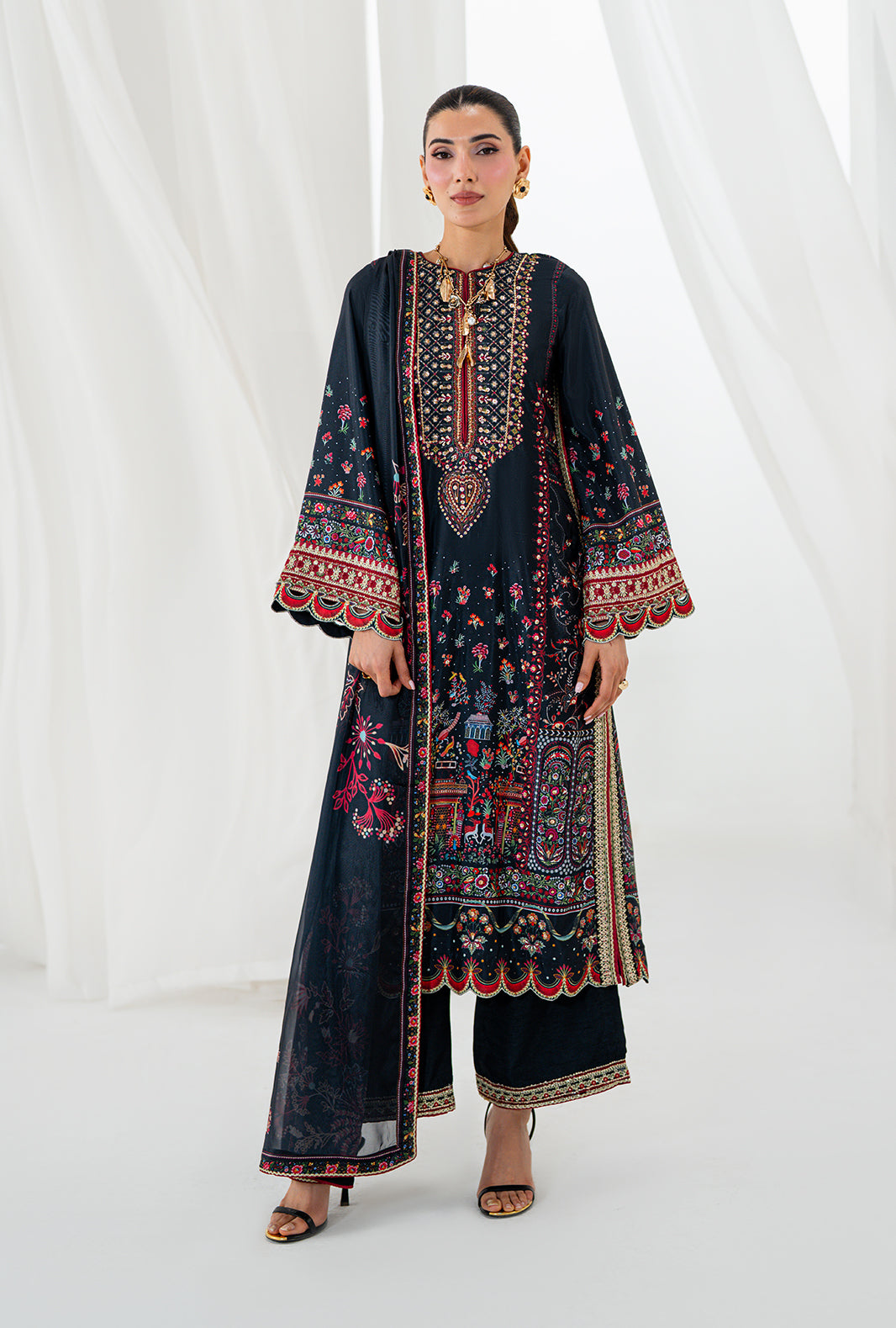 AJR Couture | Luxe Silk 26 | Wren - by Libasekhas UK - Registered Vendor of : AJR Couture - 100% Original Designer Dress