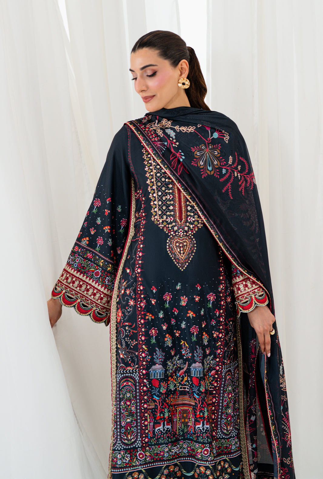AJR Couture | Luxe Silk 26 | Wren - by Libasekhas UK - Registered Vendor of : AJR Couture - 100% Original Designer Dress