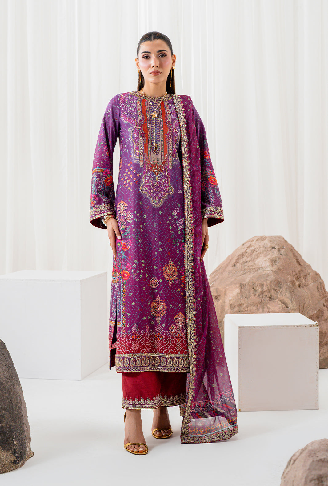 AJR Couture | Luxe Silk 26 | Solis - by Libasekhas UK - Registered Vendor of : AJR Couture - 100% Original Designer Dress