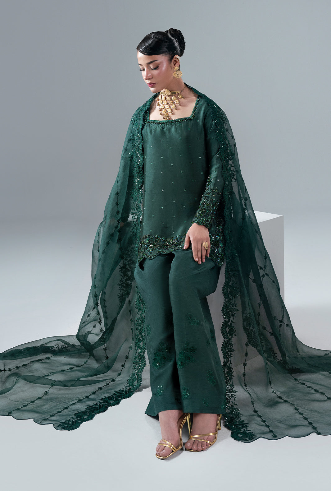 Ajr Couture | Symphony Pret 26 | Esmera - by Libasekhas UK - Registered Vendor of : Ajr Couture - 100% Original Designer Dress