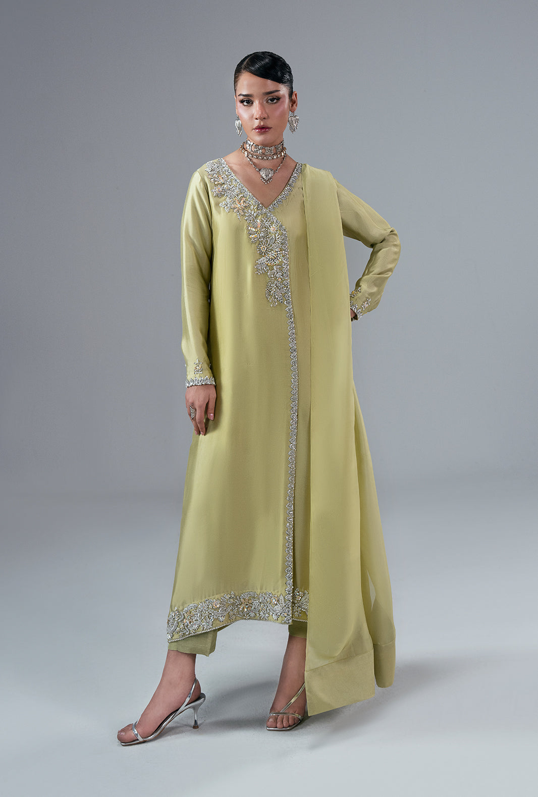 Ajr Couture | Symphony Pret 26 | Gold Dust - by Libasekhas UK - Registered Vendor of : Ajr Couture - 100% Original Designer Dress