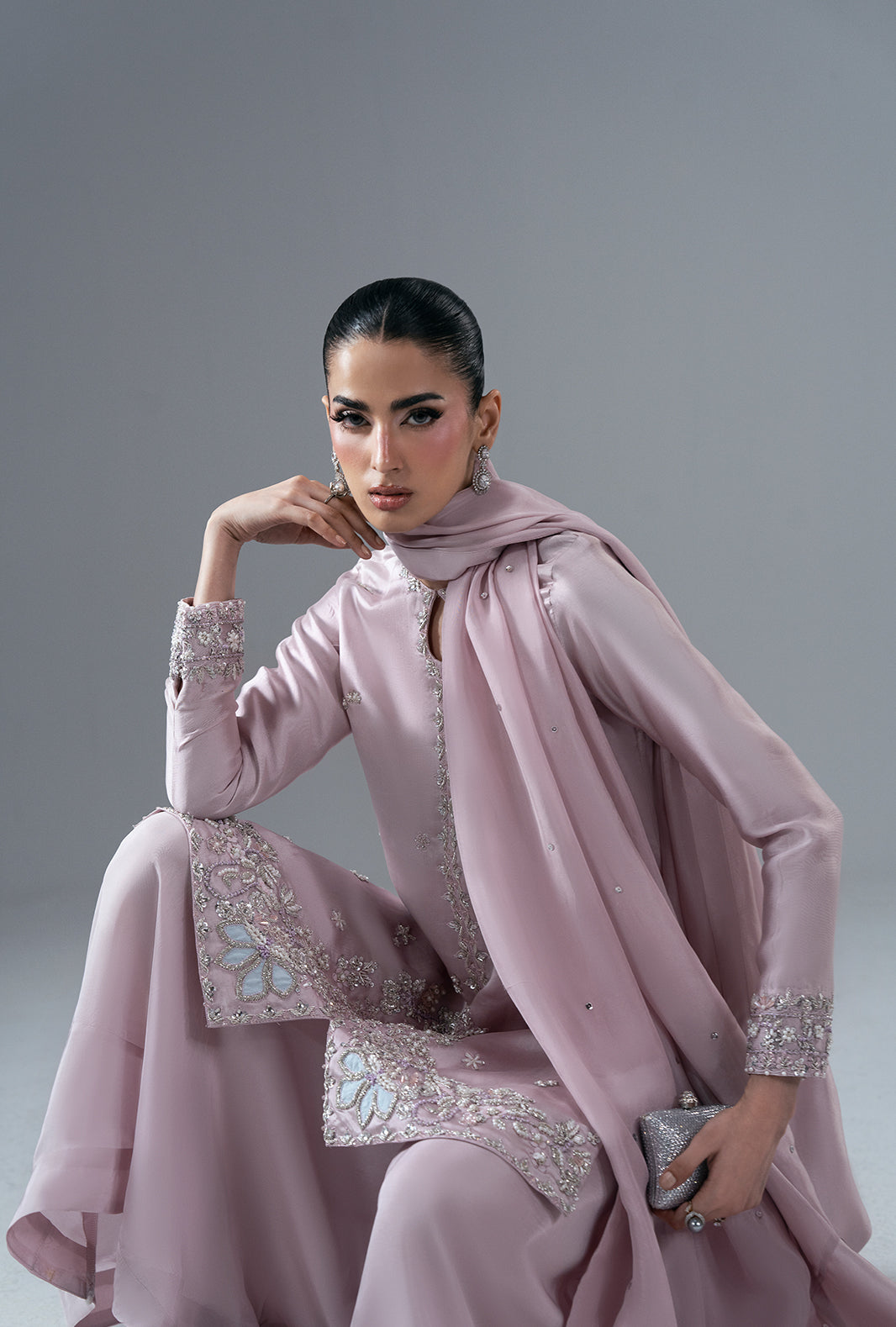 Ajr Couture | Symphony Pret 26 | Rose Quartz - by Libasekhas UK - Registered Vendor of : Ajr Couture - 100% Original Designer Dress