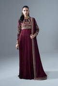 Ajr Couture | Symphony Pret 26 | Carmine - by Libasekhas UK - Registered Vendor of : Ajr Couture - 100% Original Designer Dress