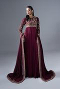 Ajr Couture | Symphony Pret 26 | Carmine - by Libasekhas UK - Registered Vendor of : Ajr Couture - 100% Original Designer Dress