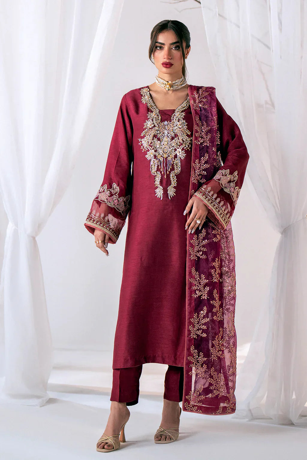 Ajr Couture | Luxe Pret Eid Drop | Starry - by - Libasekhas UK - Registered Vendor of : AJR Couture - 100% Original Designer Dresss