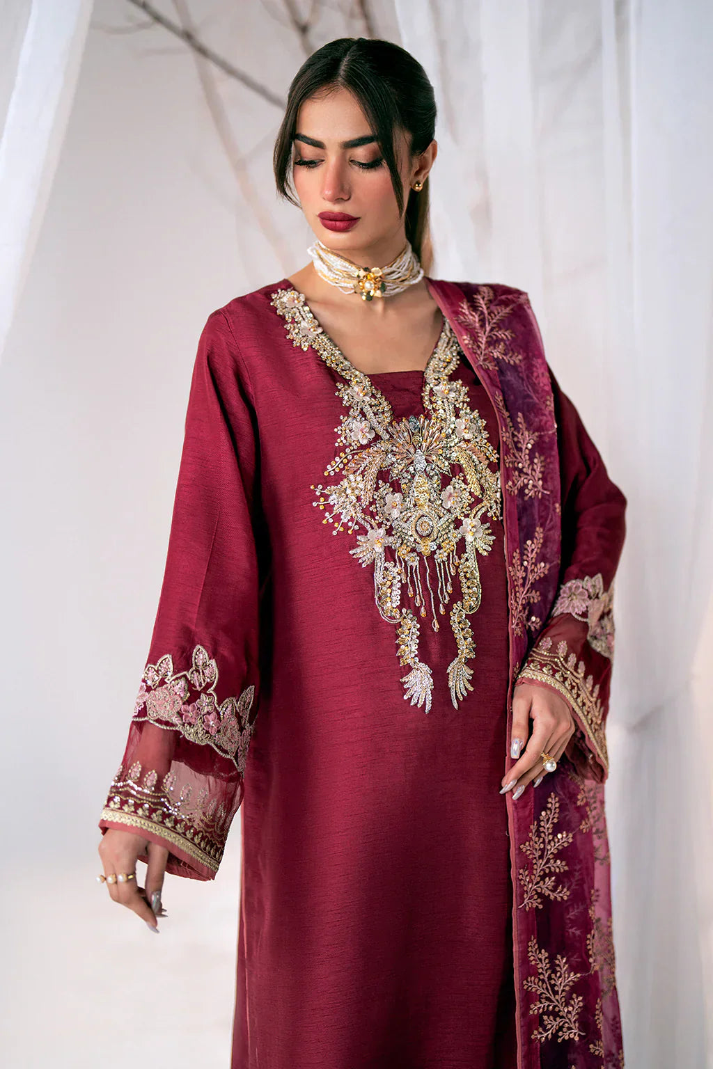 Ajr Couture | Luxe Pret Eid Drop | Starry - by - Libasekhas UK - Registered Vendor of : AJR Couture - 100% Original Designer Dresss
