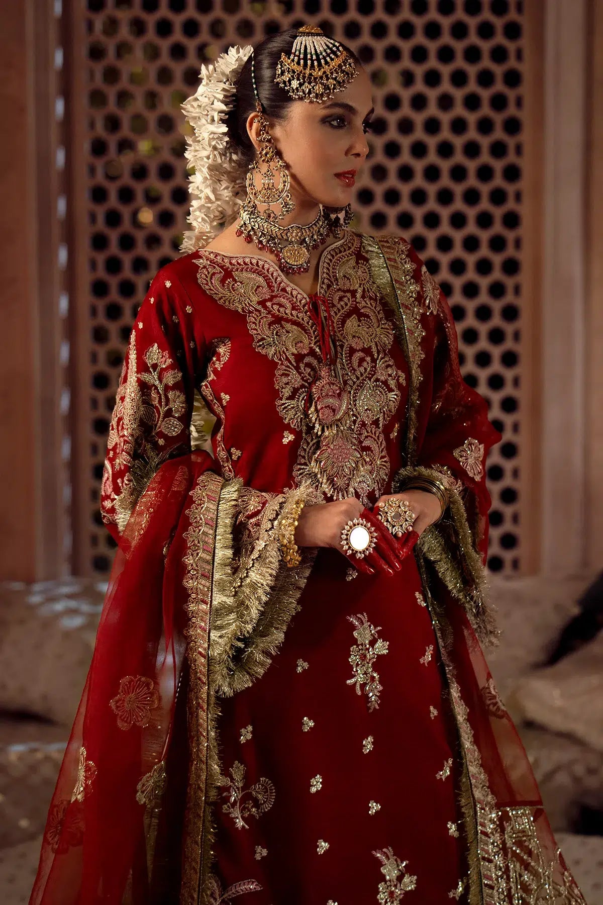 AJR Couture | Mushk The Silk Edit | Gulab - by - Libasekhas UK - Registered Vendor of : AJR Couture - 100% Original Designer Dresss