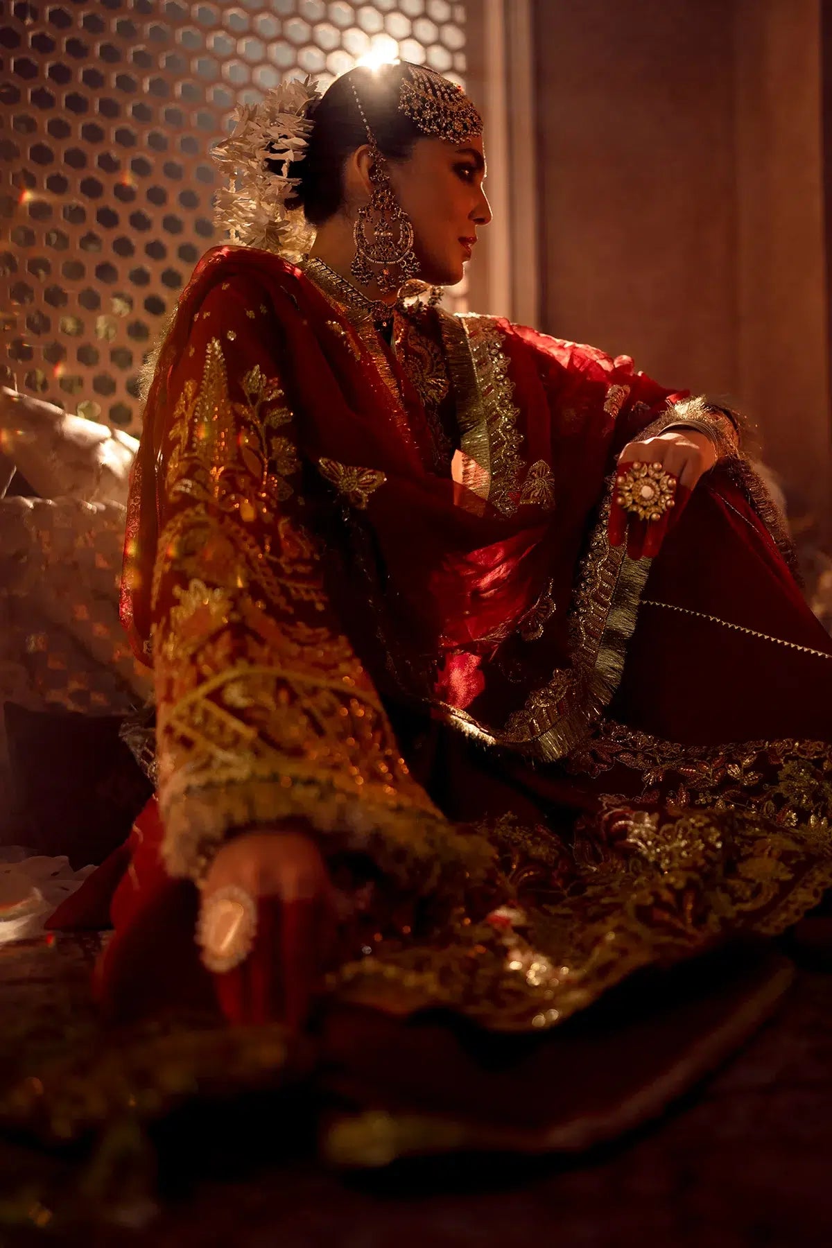 AJR Couture | Mushk The Silk Edit | Gulab - by - Libasekhas UK - Registered Vendor of : AJR Couture - 100% Original Designer Dresss