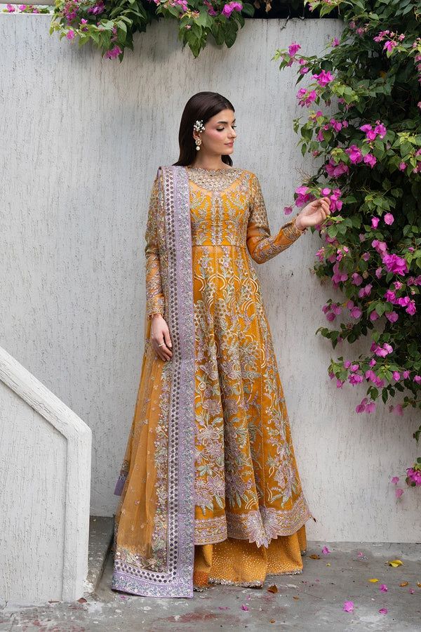 Ayzel | Luminara Wedding Fromals'26 | Mustard Pishwas & Lehnga-Zarafshan