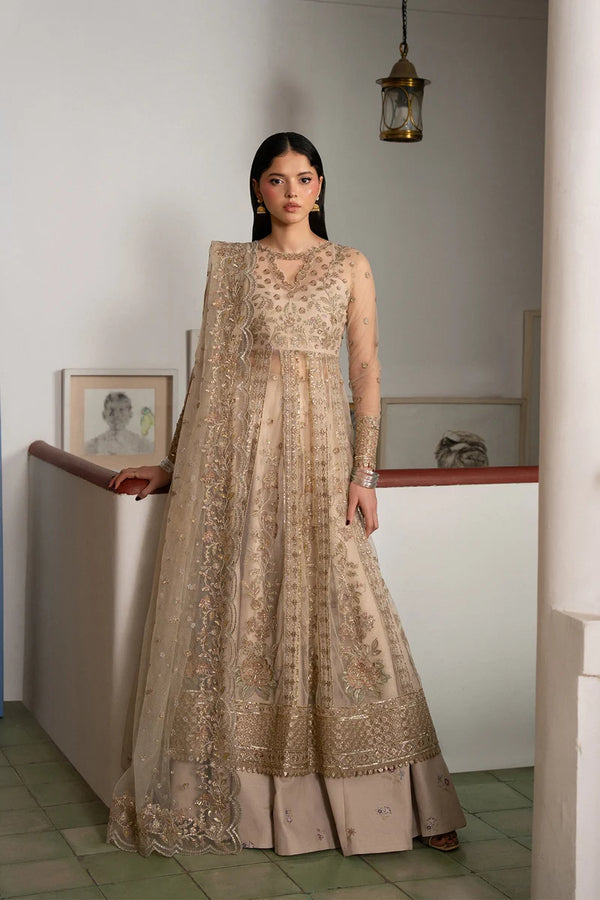 Ayzel | Pehli Nazar Festive Unstitched'26 | Skin Pishwas & Lehnga-Nafasat