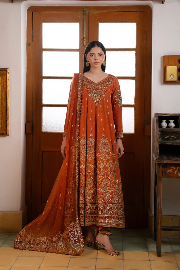 Ayzel | Luminara Wedding Fromals'26 | Orange Pishwas & Churi Pajama-Jaan-e-Jaan
