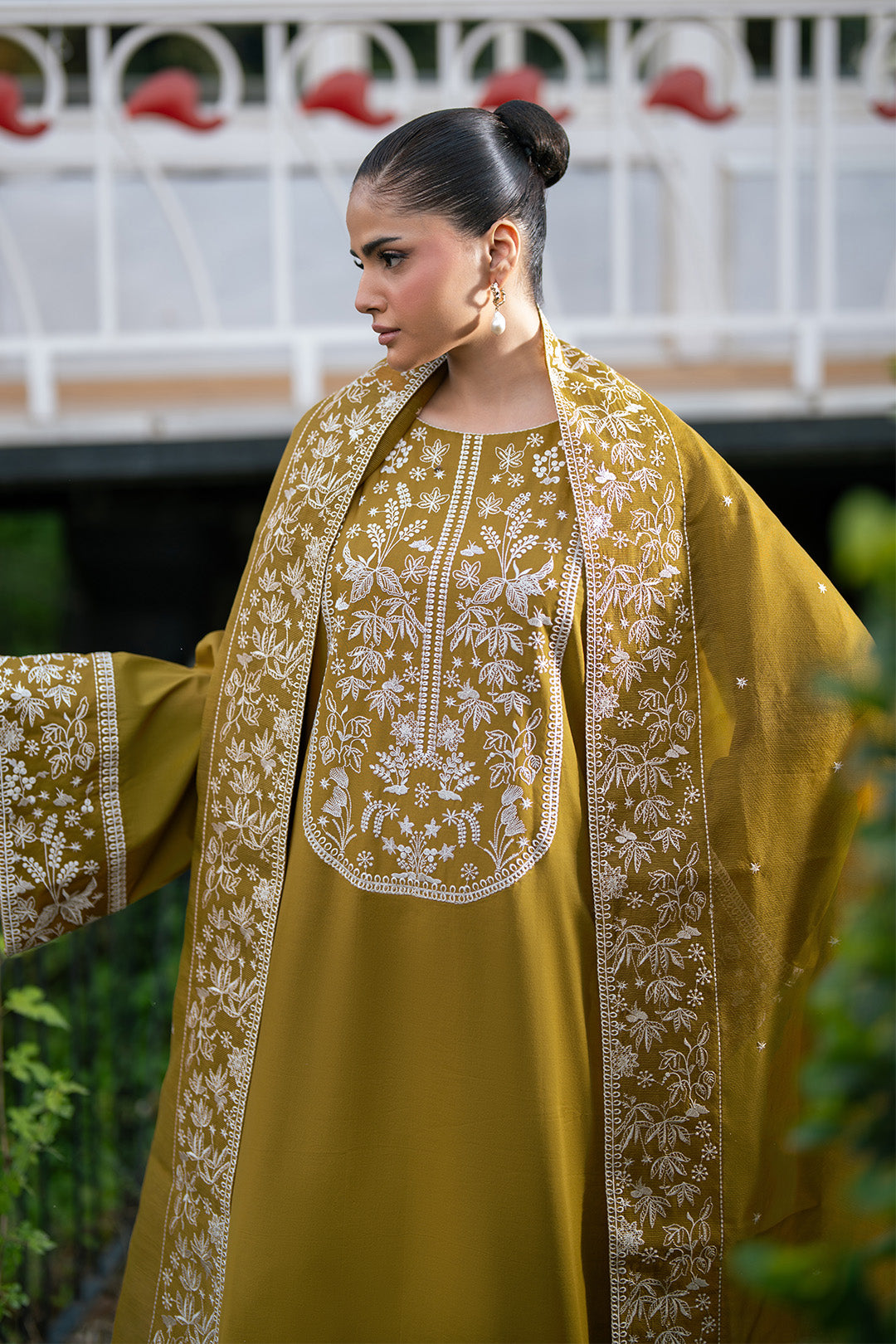 Alizeh | Printed Lawn | AF-EL-7075-Moss - by Libasekhas UK - Registered Vendor of : Alizeh - 100% Original Designer Dress