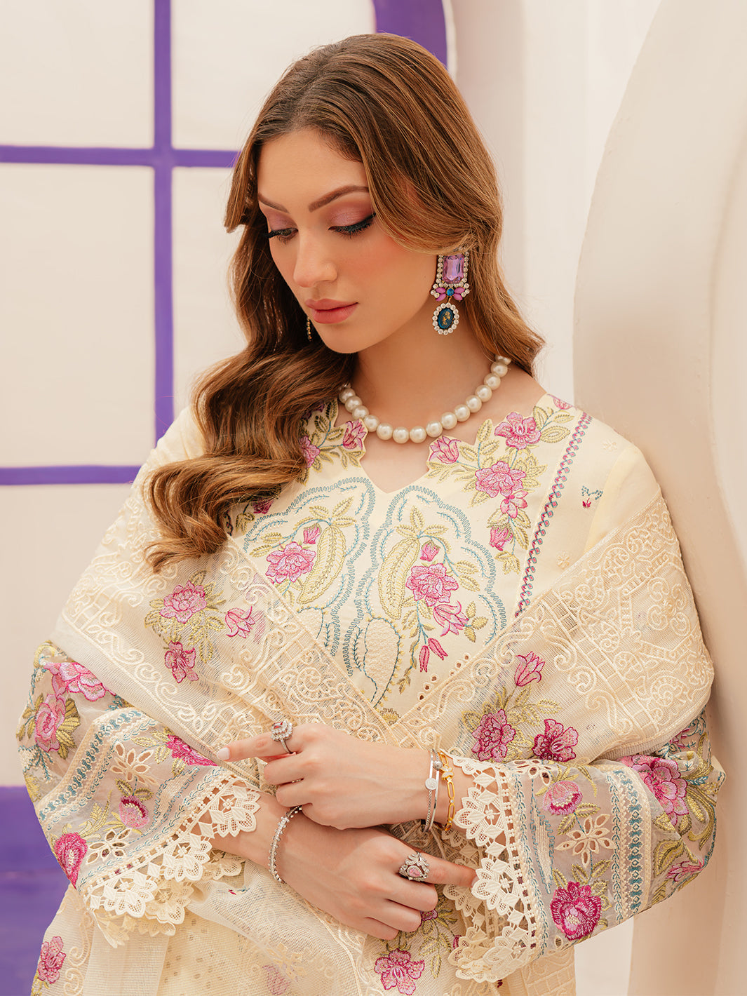 Mahnur | Allenura Luxury Lawn 24 | AMOUR - by - Libasekhas UK - Registered Vendor of : Mahnur - 100% Original Designer Dresss