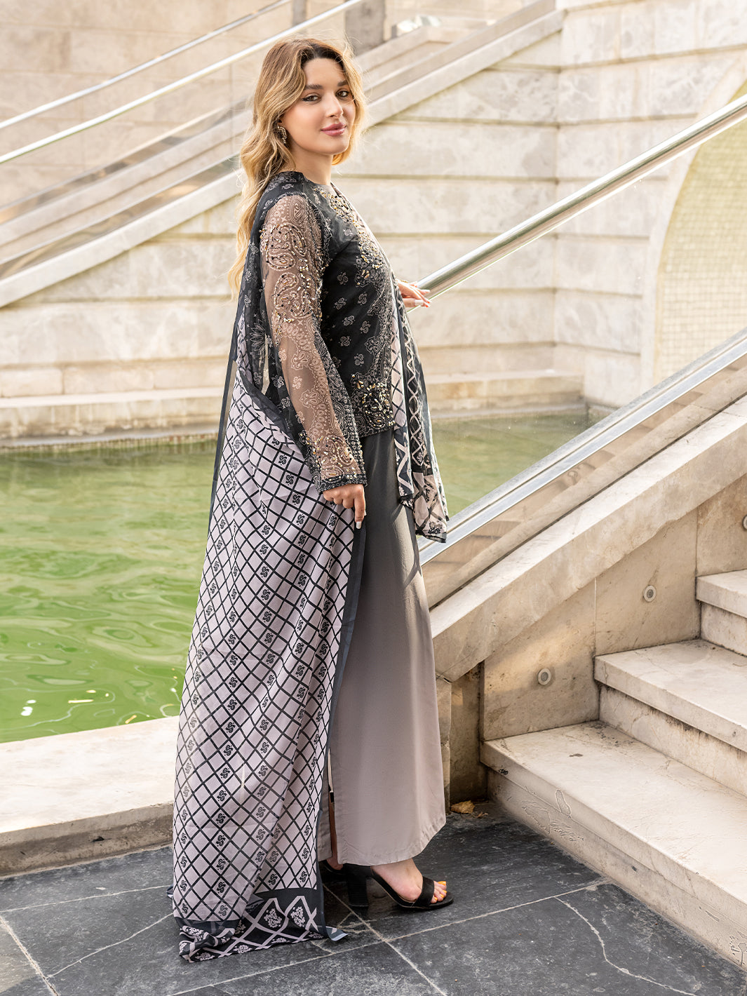 Ain | Venice Vibes | AN-162 - by Libasekhas UK - Registered Vendor of : Ain - 100% Original Designer Dress