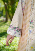 AJR Couture | Printed Chikankari 26 | Lila - by Libasekhas UK - Registered Vendor of : AJR Couture - 100% Original Designer Dress