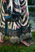 AJR Couture | Printed Chikankari 26 | Iris - by Libasekhas UK - Registered Vendor of : AJR Couture - 100% Original Designer Dress