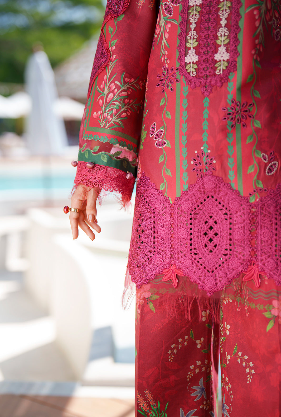 AJR Couture | Printed Chikankari 26 | Amaira - by Libasekhas UK - Registered Vendor of : AJR Couture - 100% Original Designer Dress