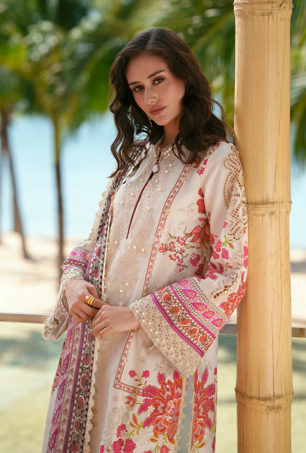 AJR Couture | Printed Chikankari 26 | Aira - by Libasekhas UK - Registered Vendor of : AJR Couture - 100% Original Designer Dress