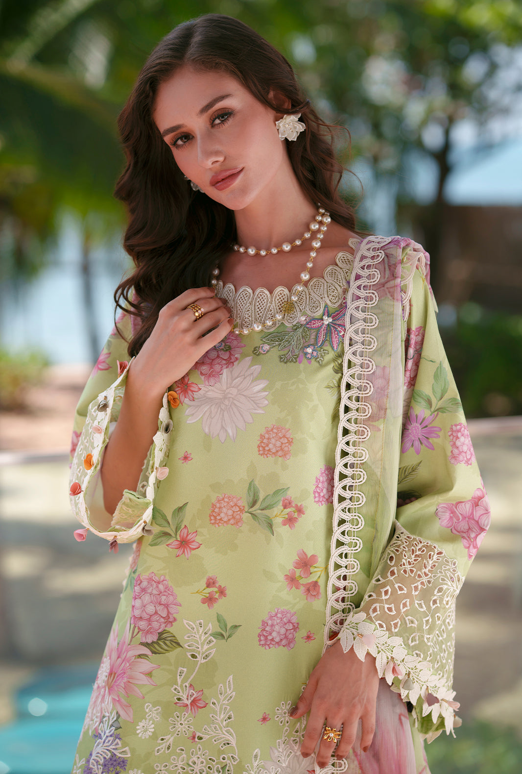 AJR Couture | Printed Chikankari 26 | Riwa - by Libasekhas UK - Registered Vendor of : AJR Couture - 100% Original Designer Dress