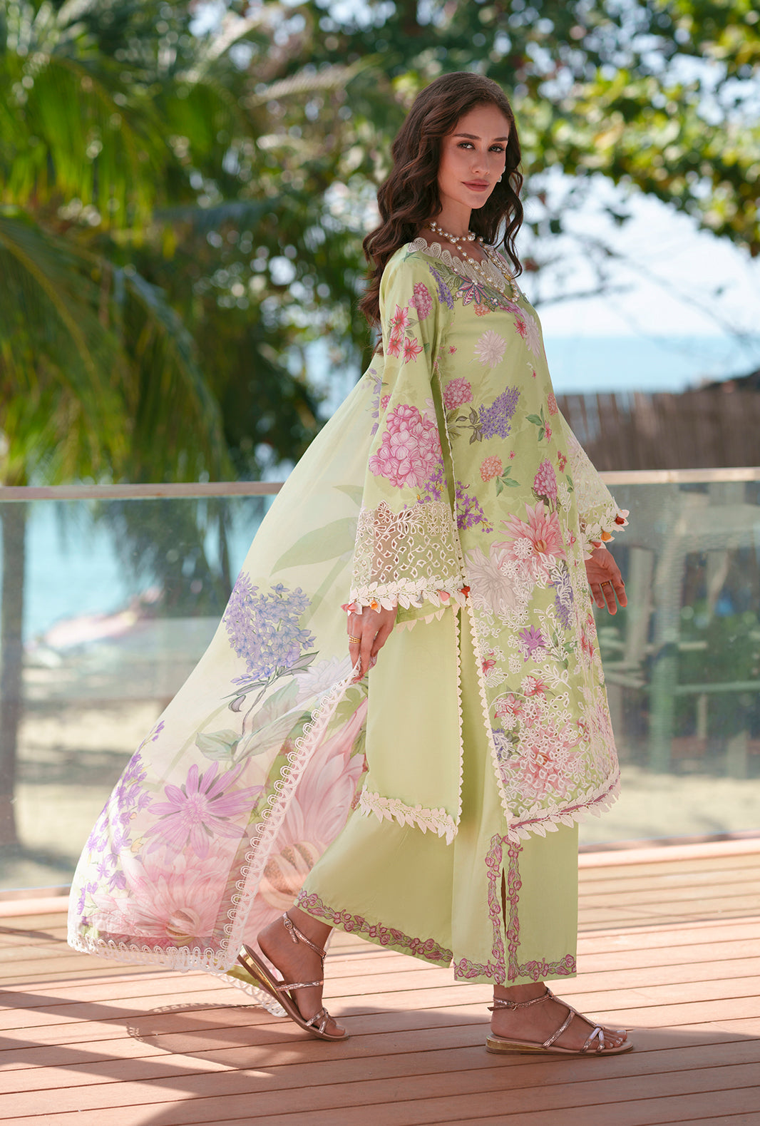 AJR Couture | Printed Chikankari 26 | Riwa - by Libasekhas UK - Registered Vendor of : AJR Couture - 100% Original Designer Dress