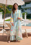 AJR Couture | Printed Chikankari 26 | Azure - by Libasekhas UK - Registered Vendor of : AJR Couture - 100% Original Designer Dress
