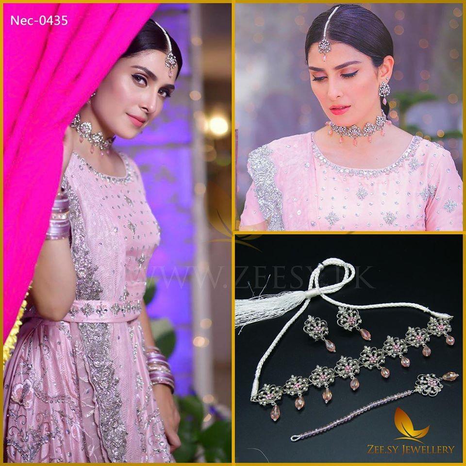 Ayeza Khan Necklace-0435 - by - Libasekhas UK - Registered Vendor of : Zeesy - 100% Original Designer Dresss