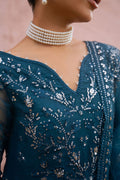 Cross Stitch | Wedding Collection 25 | AZURE TRANQUIL - by - Libasekhas UK - Registered Vendor of : Cross Stitch - 100% Original Designer Dresss