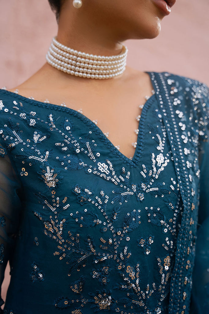 Cross Stitch | Wedding Collection 25 | AZURE TRANQUIL - by - Libasekhas UK - Registered Vendor of : Cross Stitch - 100% Original Designer Dresss