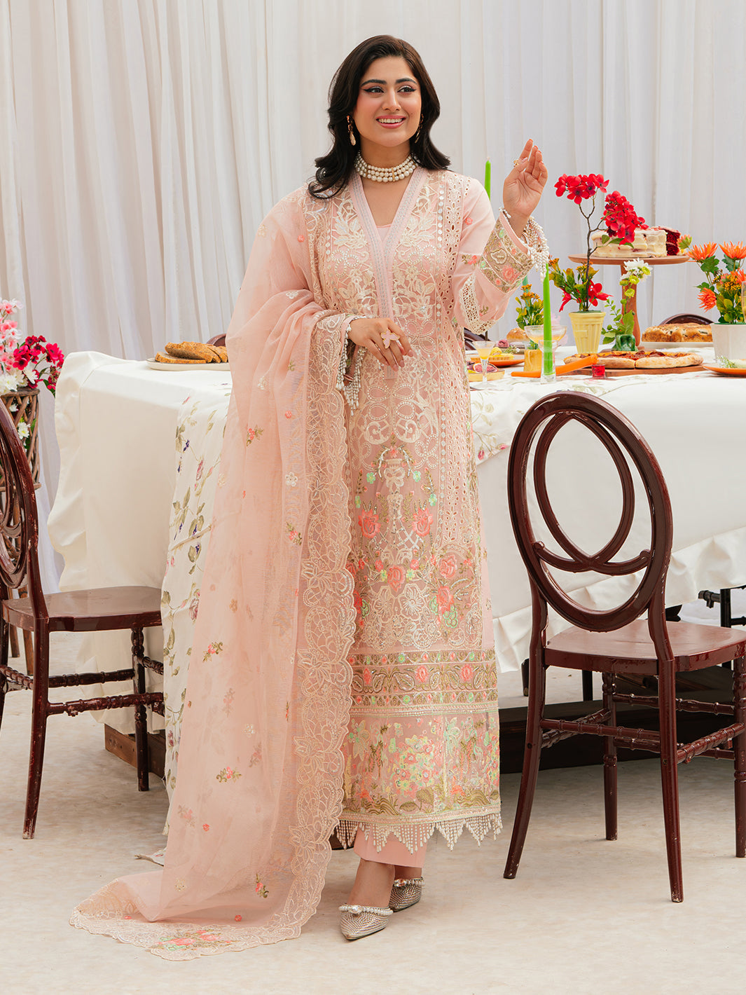 Mahnur | Allenura Luxury Lawn 24 | AZURE - by - Libasekhas UK - Registered Vendor of : Mahnur - 100% Original Designer Dresss