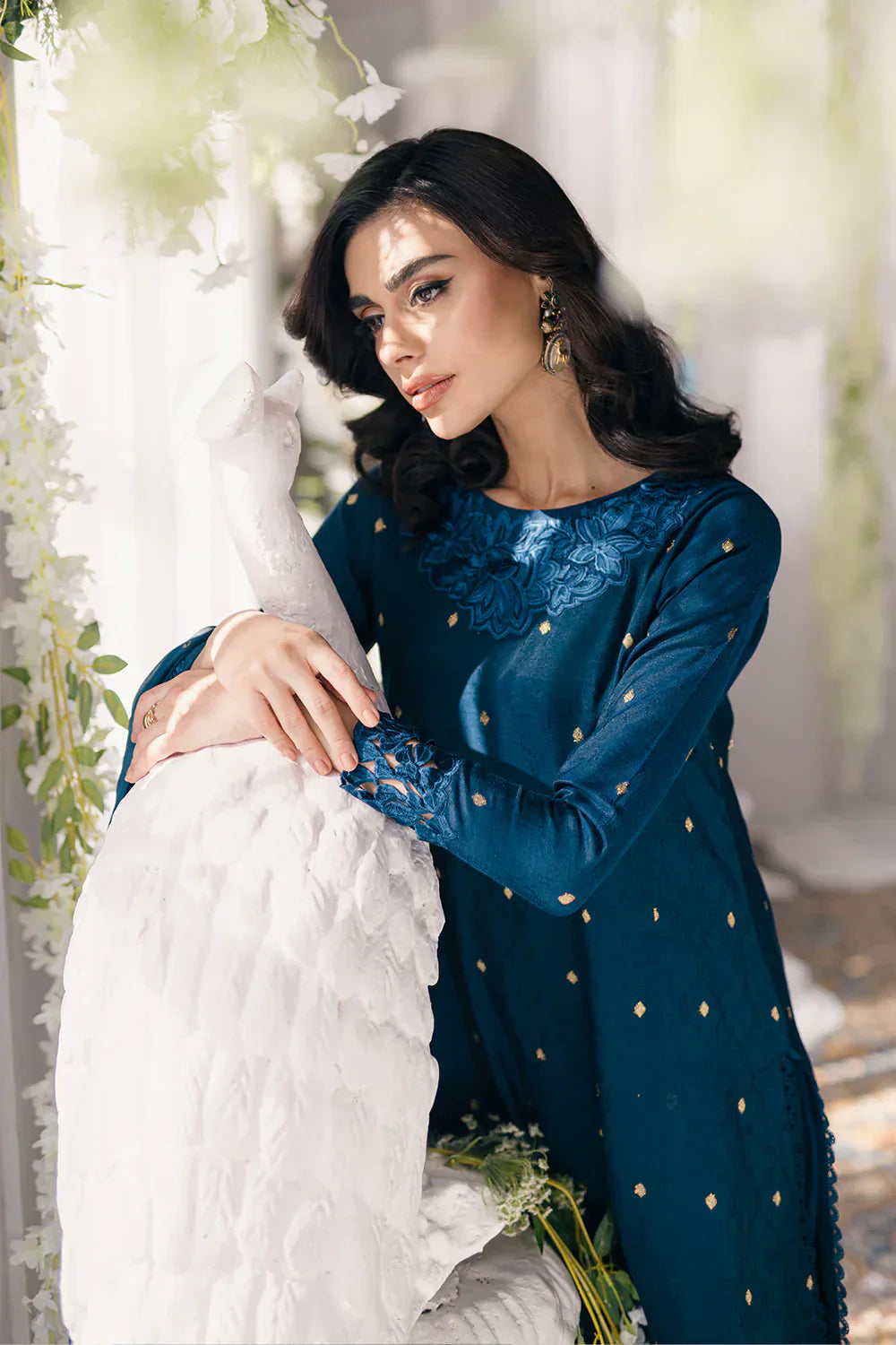 Azure | Ensembles Embroidered Formals | Aegean Breeze - by - Libasekhas UK - Registered Vendor of : Azure - 100% Original Designer Dresss