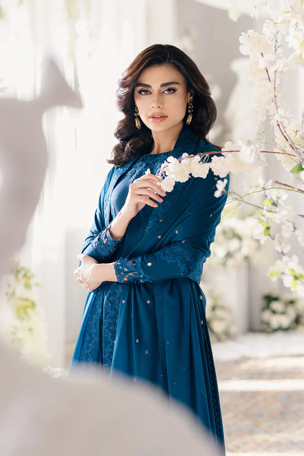 Azure | Ensembles Embroidered Formals | Aegean Breeze - by - Libasekhas UK - Registered Vendor of : Azure - 100% Original Designer Dresss