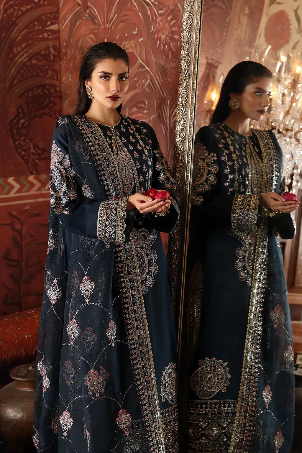 Afrozeh | Divani Silk Edit 23 | Naghma - by - Libasekhas UK - Registered Vendor of : Afrozeh - 100% Original Designer Dresss