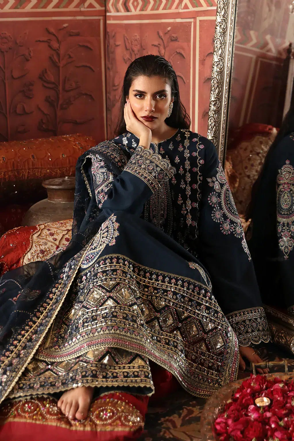 Afrozeh | Divani Silk Edit 23 | Naghma - by - Libasekhas UK - Registered Vendor of : Afrozeh - 100% Original Designer Dresss