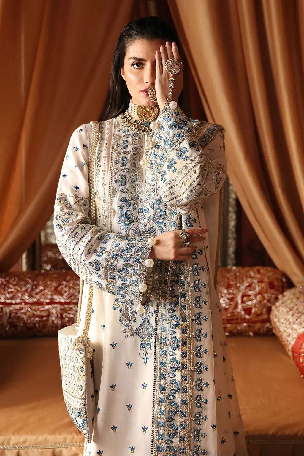 Afrozeh | Divani Silk Edit 23 | Chandni - by - Libasekhas UK - Registered Vendor of : Afrozeh - 100% Original Designer Dresss