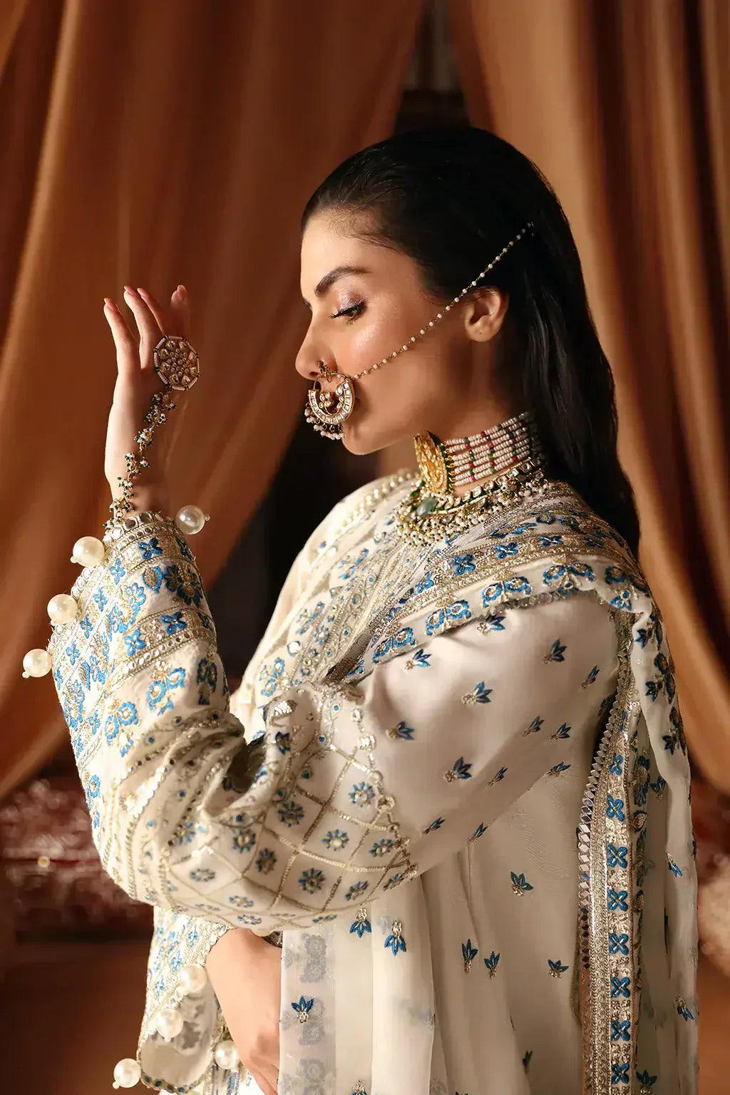 Afrozeh | Divani Silk Edit 23 | Chandni - by - Libasekhas UK - Registered Vendor of : Afrozeh - 100% Original Designer Dresss