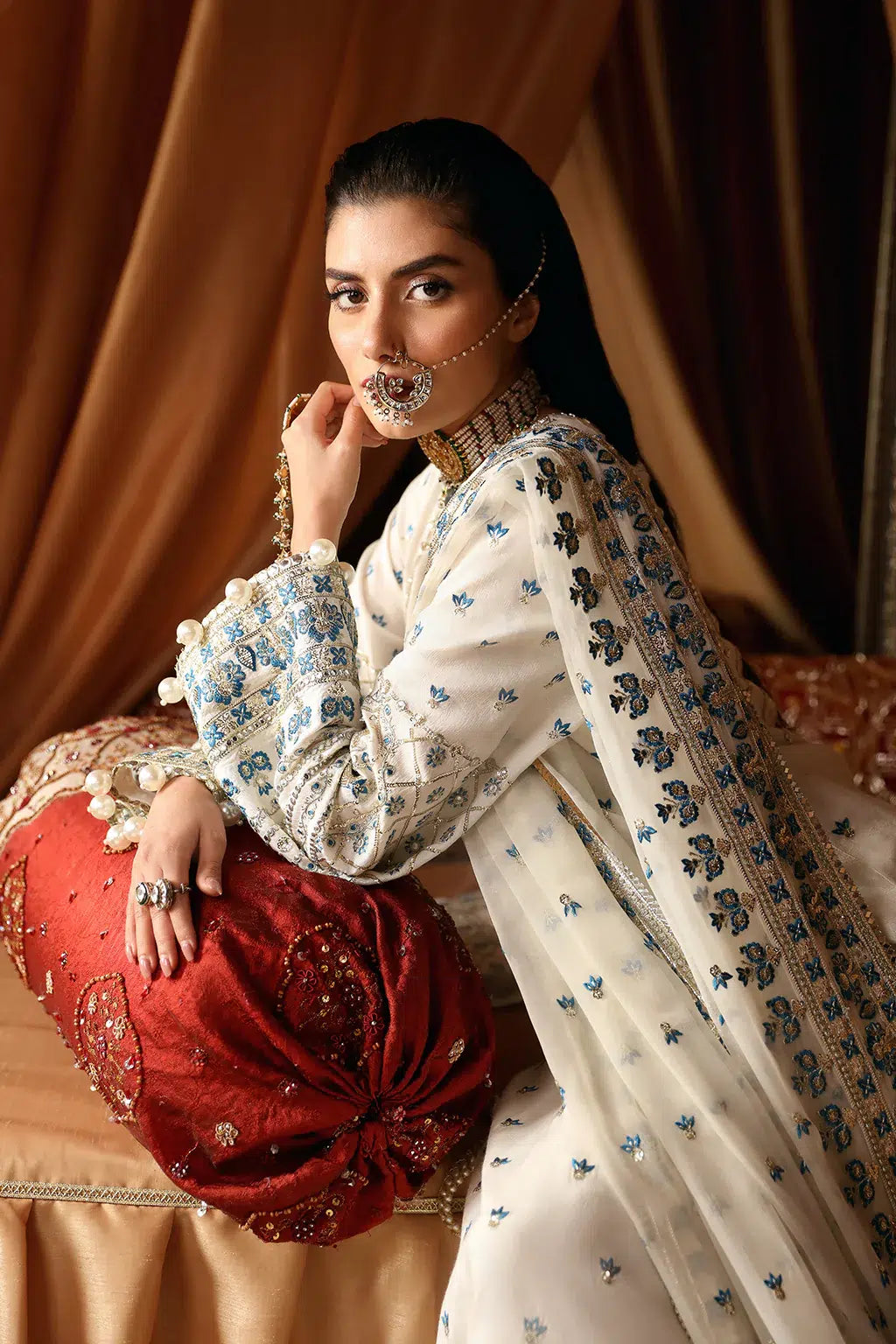 Afrozeh | Divani Silk Edit 23 | Chandni - by - Libasekhas UK - Registered Vendor of : Afrozeh - 100% Original Designer Dresss