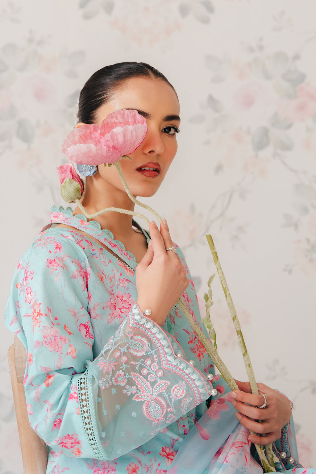 Afrozeh | The Floral Charm | Bali - by - Libasekhas UK - Registered Vendor of : Afrozeh - 100% Original Designer Dresss