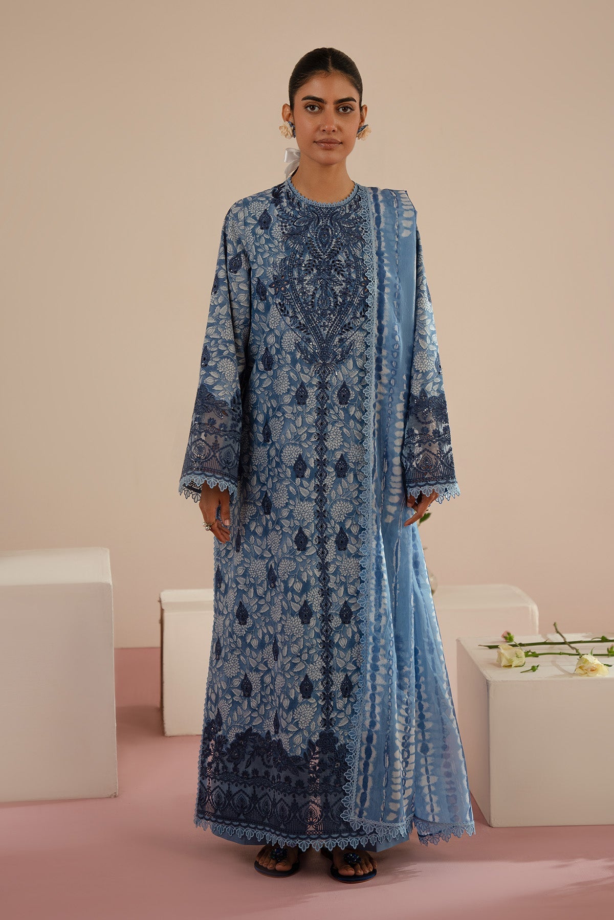 Afrozeh | Floral Charm 25 | Kalina - by - Libasekhas UK - Registered Vendor of : Afrozeh - 100% Original Designer Dresss