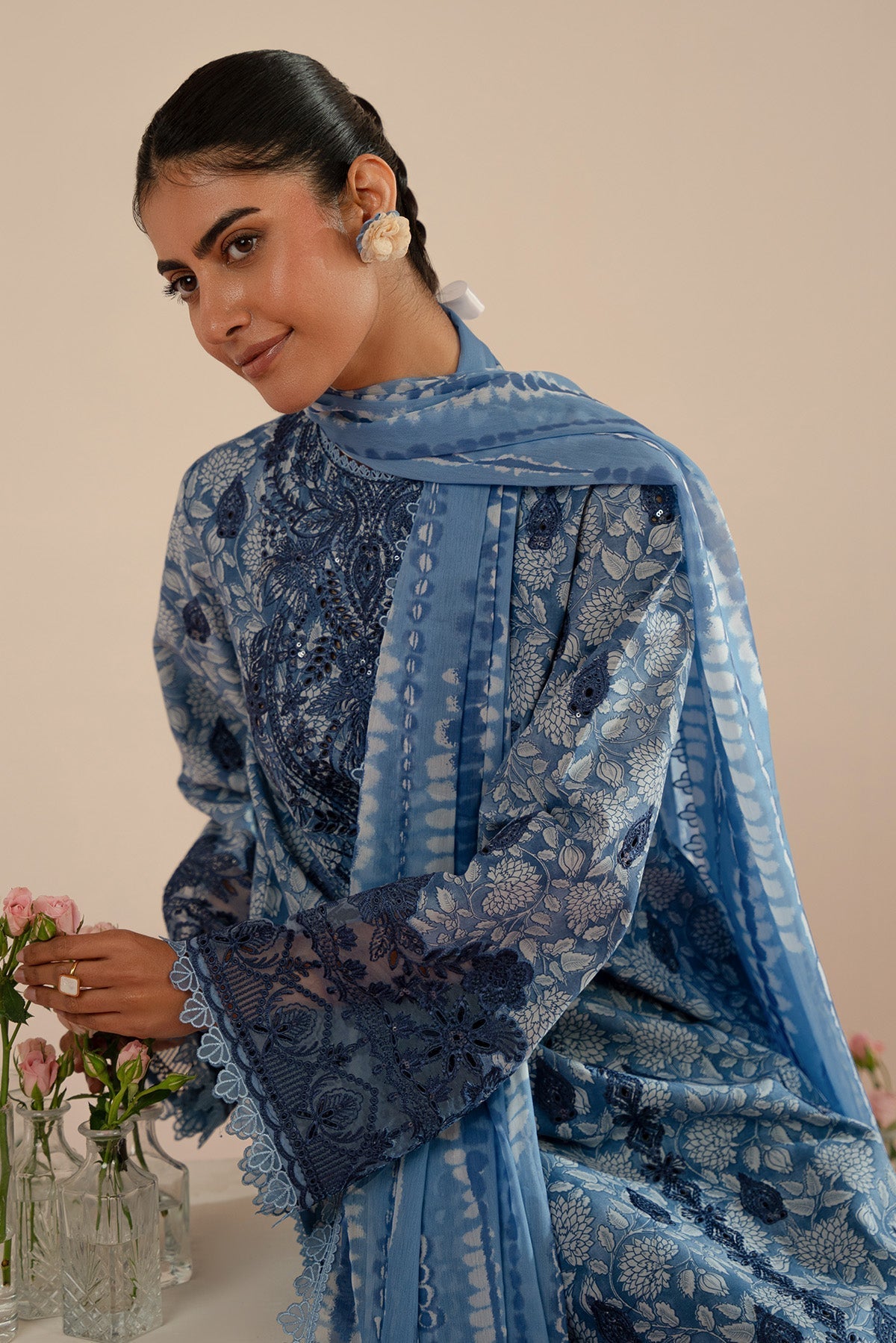 Afrozeh | Floral Charm 25 | Kalina - by - Libasekhas UK - Registered Vendor of : Afrozeh - 100% Original Designer Dresss