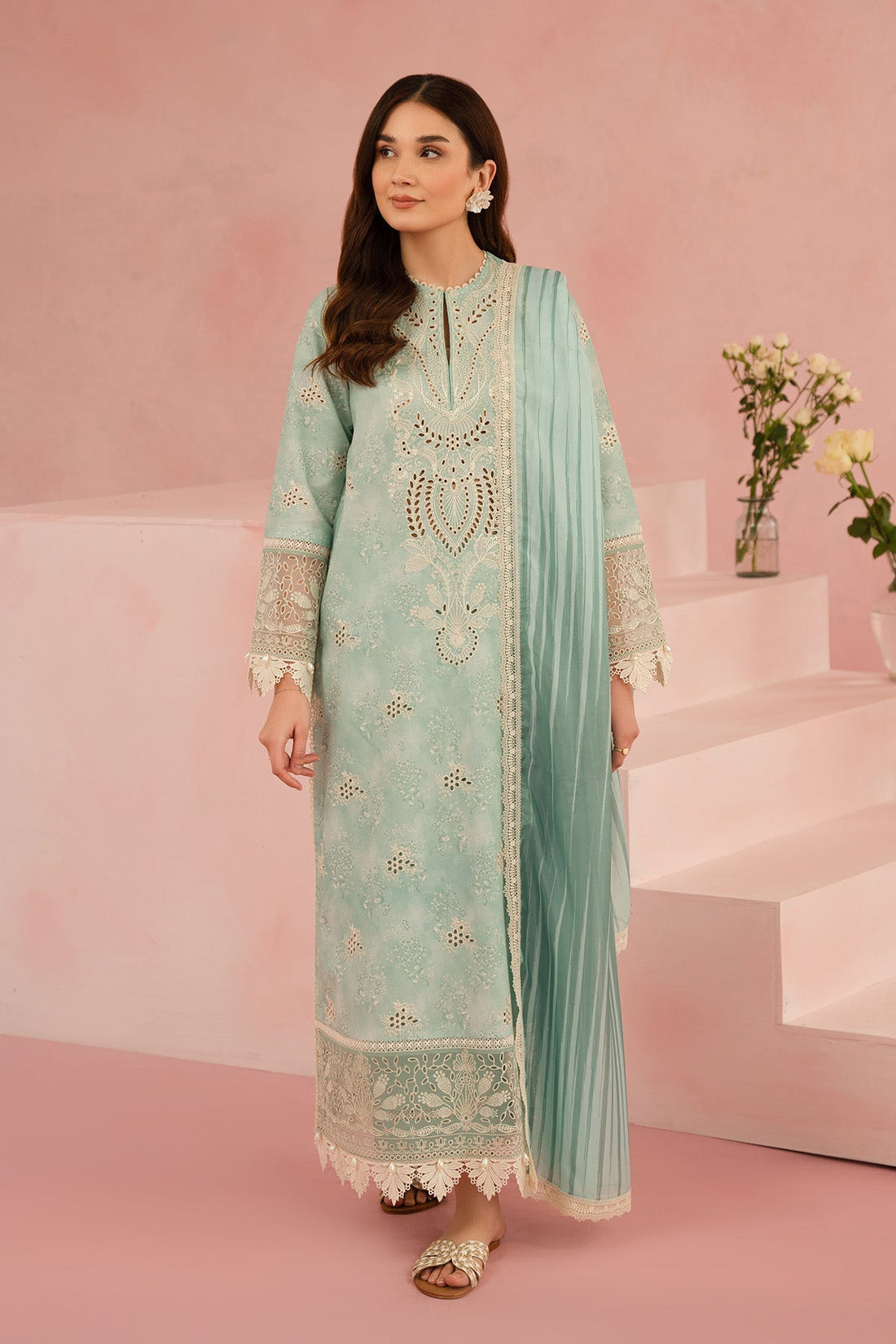 Afrozeh | Floral Charm 25 | Leonora - by - Libasekhas UK - Registered Vendor of : Afrozeh - 100% Original Designer Dresss