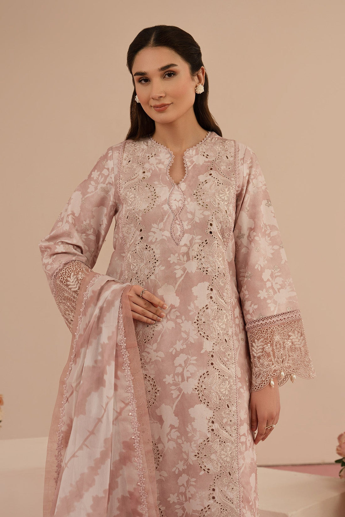 Afrozeh | Floral Charm 25 | Myrtle - by - Libasekhas UK - Registered Vendor of : Afrozeh - 100% Original Designer Dresss