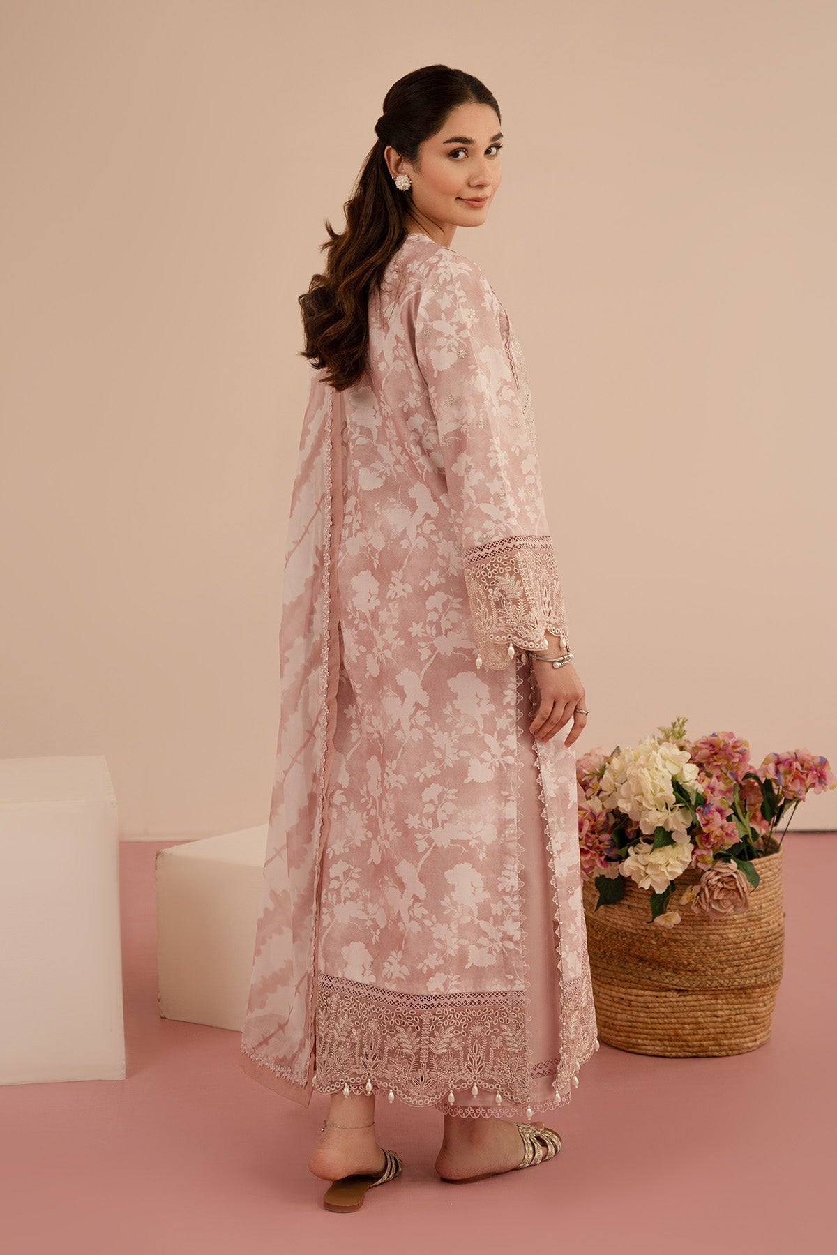 Afrozeh | Floral Charm 25 | Myrtle - by - Libasekhas UK - Registered Vendor of : Afrozeh - 100% Original Designer Dresss