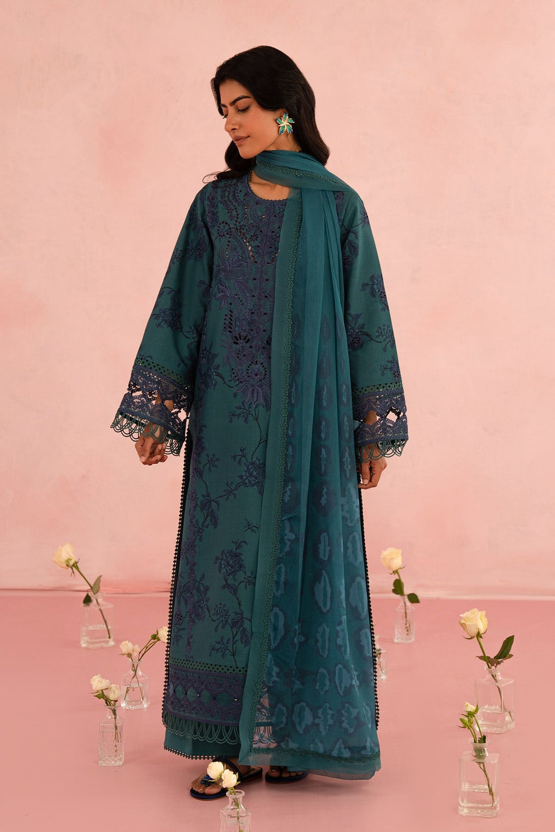 Afrozeh | Floral Charm 25 | Acacia - by - Libasekhas UK - Registered Vendor of : Afrozeh - 100% Original Designer Dresss