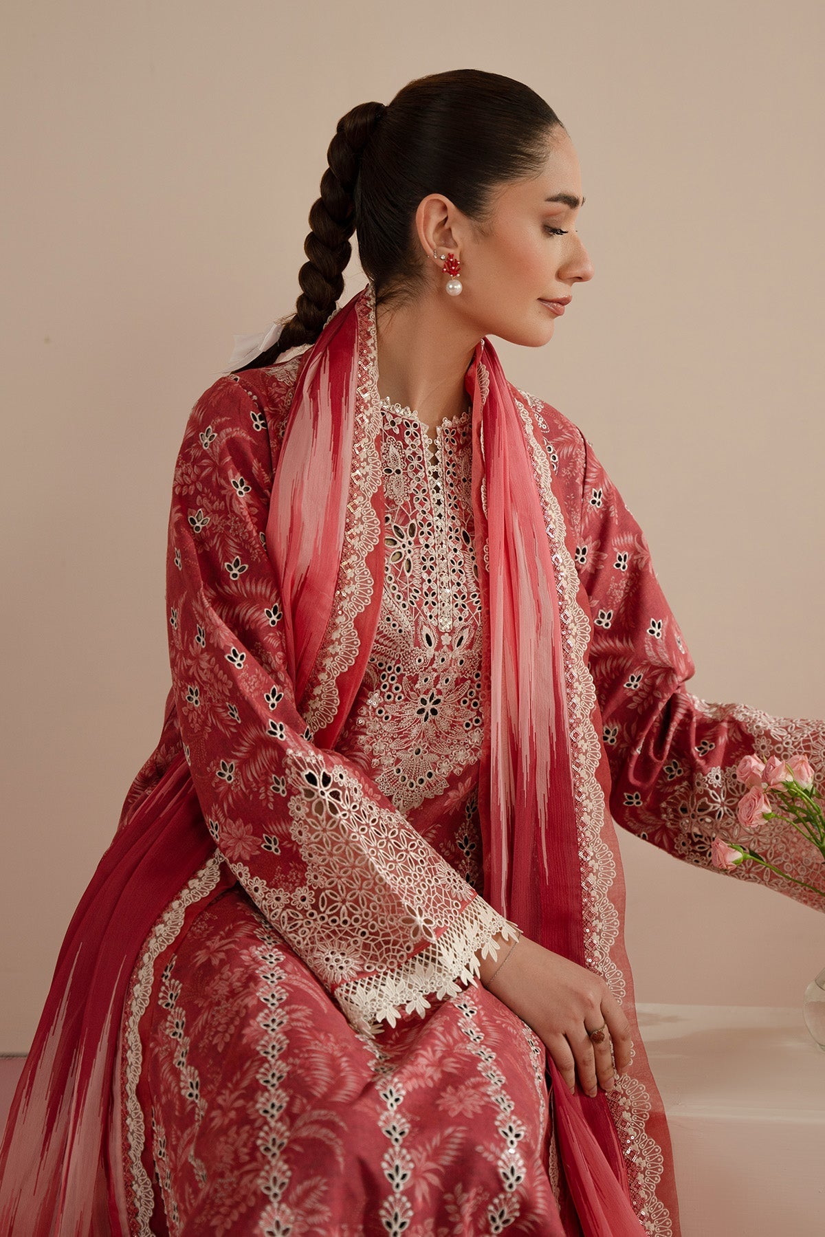 Afrozeh | Floral Charm 25 | Daina - by - Libasekhas UK - Registered Vendor of : Afrozeh - 100% Original Designer Dresss