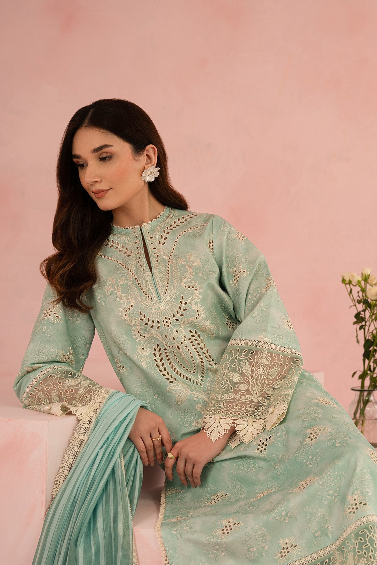 Afrozeh | Floral Charm 25 | Leonora - by - Libasekhas UK - Registered Vendor of : Afrozeh - 100% Original Designer Dresss