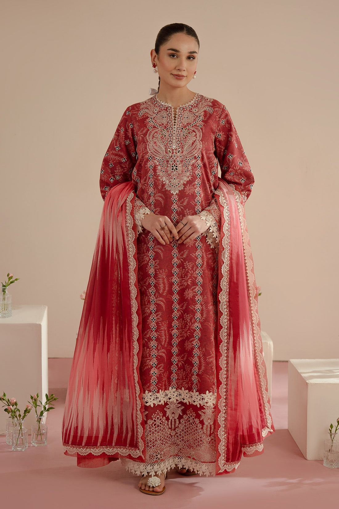 Afrozeh | Floral Charm 25 | Daina - by - Libasekhas UK - Registered Vendor of : Afrozeh - 100% Original Designer Dresss