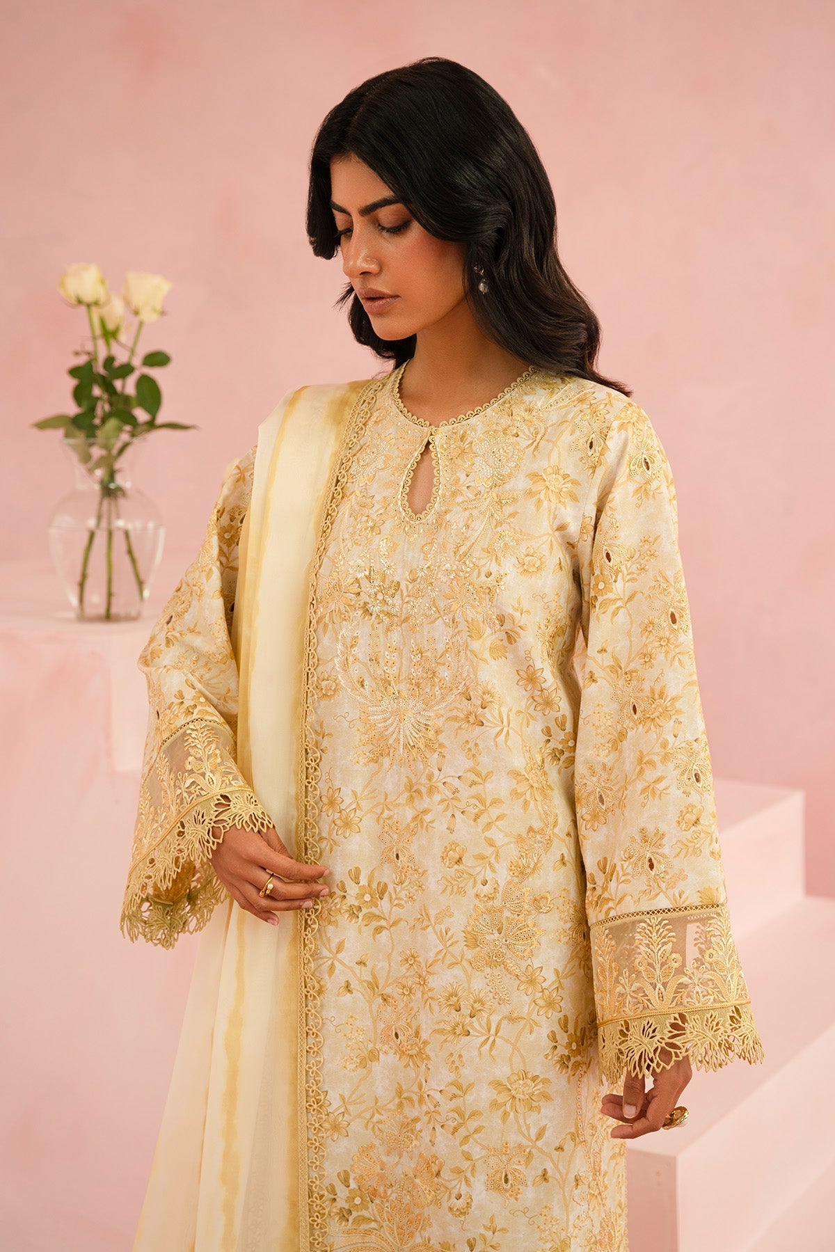 Afrozeh | Floral Charm 25 | Arbor - by - Libasekhas UK - Registered Vendor of : Afrozeh - 100% Original Designer Dresss