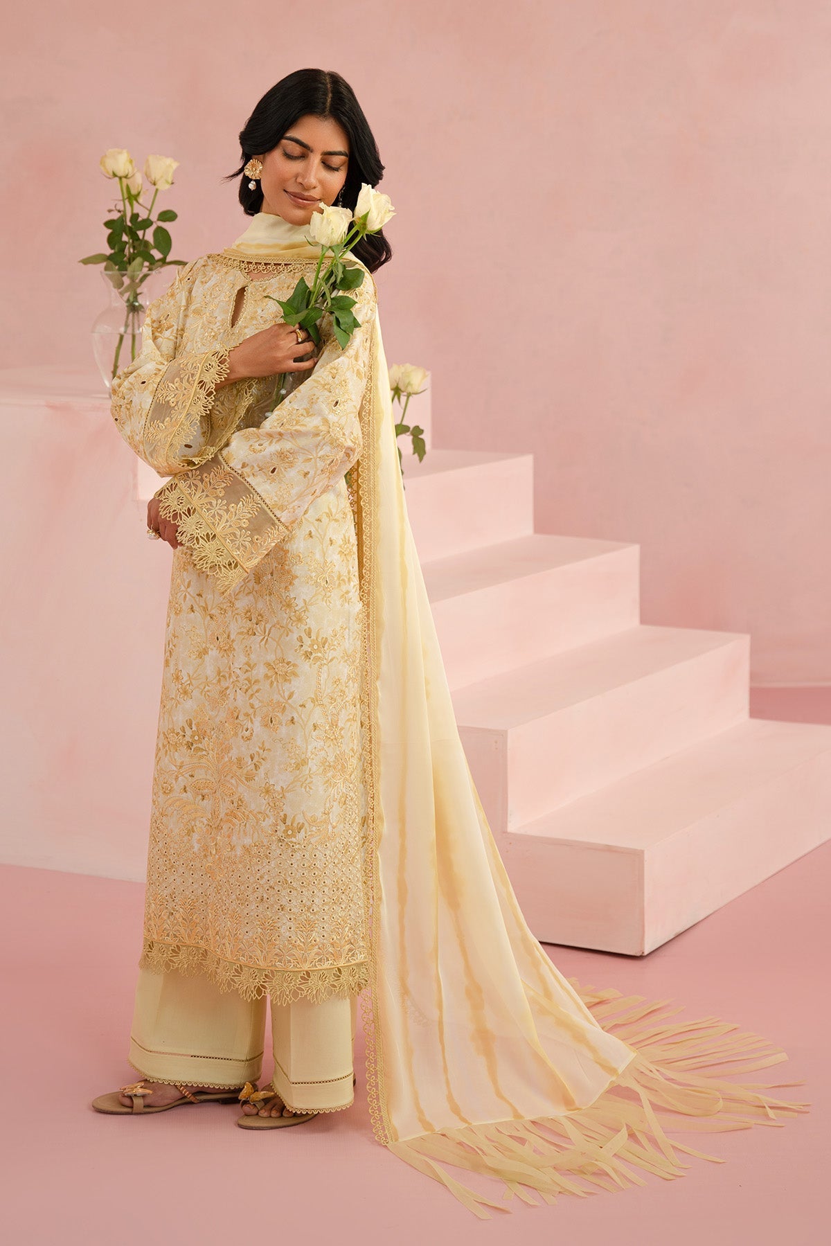 Afrozeh | Floral Charm 25 | Arbor - by - Libasekhas UK - Registered Vendor of : Afrozeh - 100% Original Designer Dresss